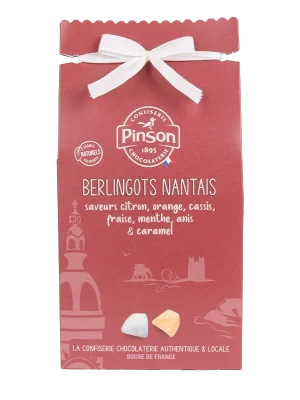 Ballotin berlingots Nantais - citron, orange, cassis, fraise, menthe, anis et caramel.