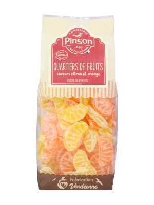 Bonbons Quartiers de fruits