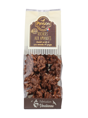 Rochers aux amandes chocolat au lait Pinson