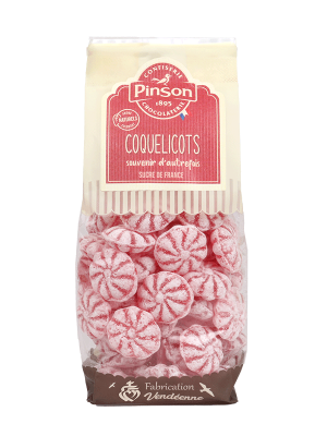 bonbons saveur coquelicot