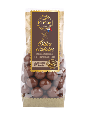 Billes cérales chocolat au lait gianduja & café