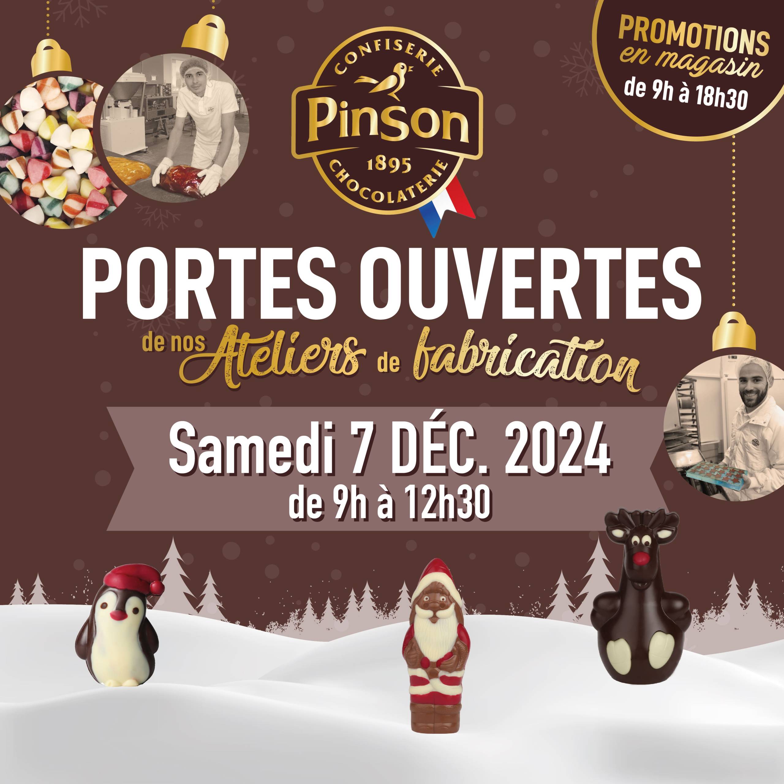 Portes ouvertes Confiserie chocolaterie Pinson 2024