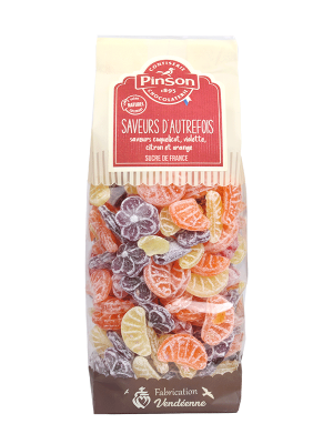 Saveurs d'autrefois mélange violettes, coquelicots et quartiers de fruit