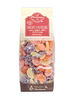 Saveurs d'autrefois mélange violettes, coquelicots et quartiers de fruit