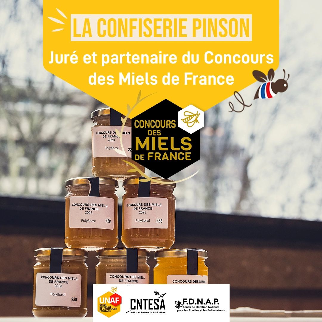 Confiserie Pinson, juré et partenaire du concours des Miels de France