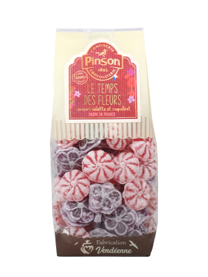 Le-temps-des-fleurs - saveurs violette et coquelicots - Confiserie Pinson