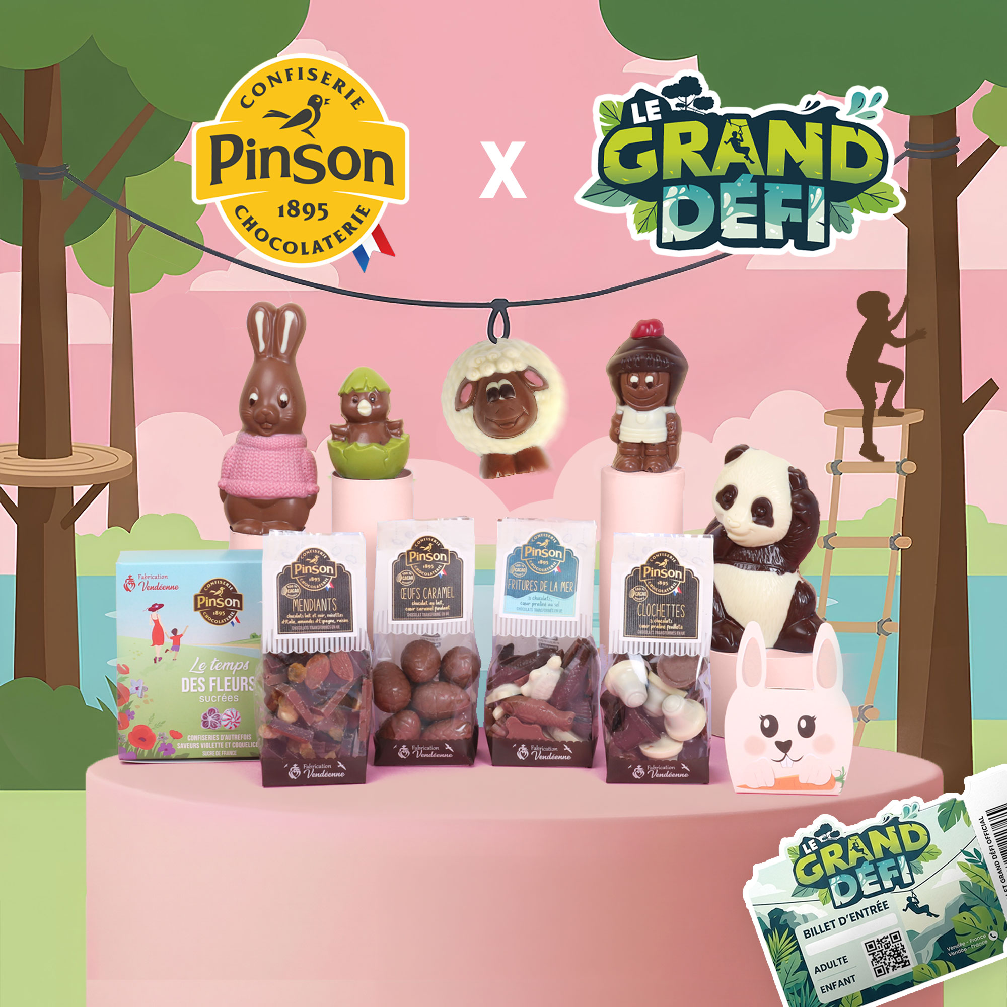 Jeu Concours Confiserie Pinson x Le Grand Défi